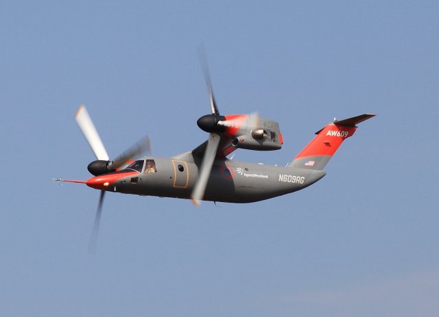 AgustaWestland announced today, March 3rd, that the Company has introduced several performance and product improvements for the AW609 TiltRotor to enhance the aircraft’s capabilities. It has recently completed an extended technology development flight test programme which has confirmed an increase in the maximum take-off weight up to 18,000 lbs (8,165 kg) thanks to engine upgrades, landing gear modifications and optimized flight control techniques. 