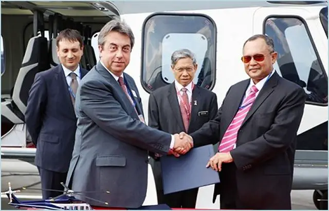 AgustaWestland and Weststar Aviation Services signed a contract for the supply of six AW139 and two AW189 helicopters, plus options, at the Langkawi International Maritime and Aerospace LIMA 2013 exhibition this week. The contract signing by Tan Sri Syed Azman Syed Ibrahim, Group Managing Director of Weststar and Geoff Hoon, Managing Director International Business, AgustaWestland, was witnessed by the Malaysian Minister of International Trade & Industry, YB Dato’ Sri Mustapa Mohamed.