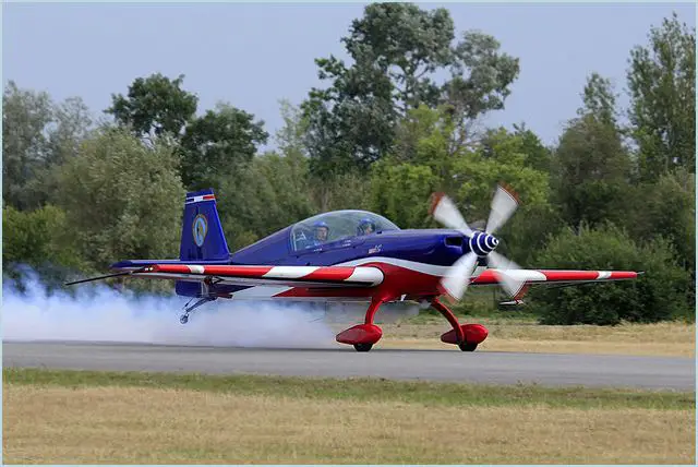 Extra 330 two-seat aerobatic monoplane aircraft technical data sheet specifications intelligence description information identification pictures photos images video France French Air Force aviation aerospace defence industry military technology