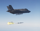 At EDWARDS AIR FORCE BASE, Calif. (AFNS) -The F-35 Lightning II executed its first live-fire launch of a guided air-to-air missile over a military test range off the California coast on Oct. 30.