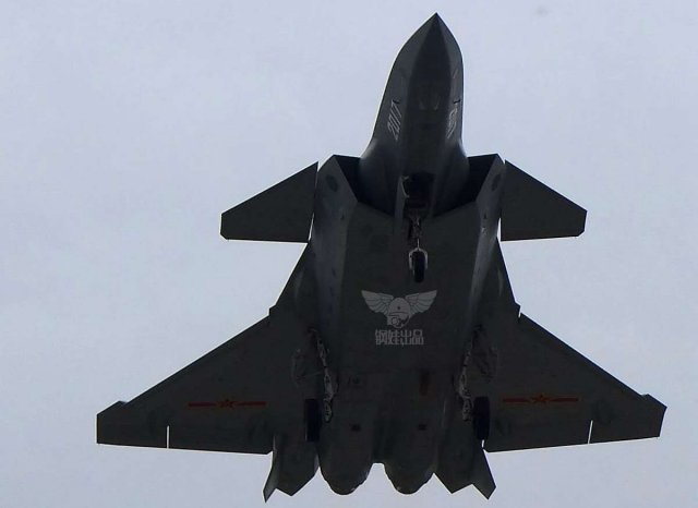 Eighth prototype of the AVIC J 20 stealth fighter performed its iden flight 640 001