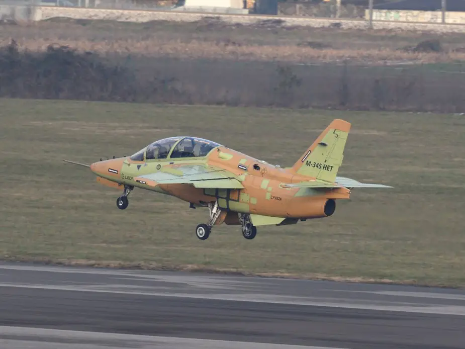 First M 345 HET production trainer took to the skies