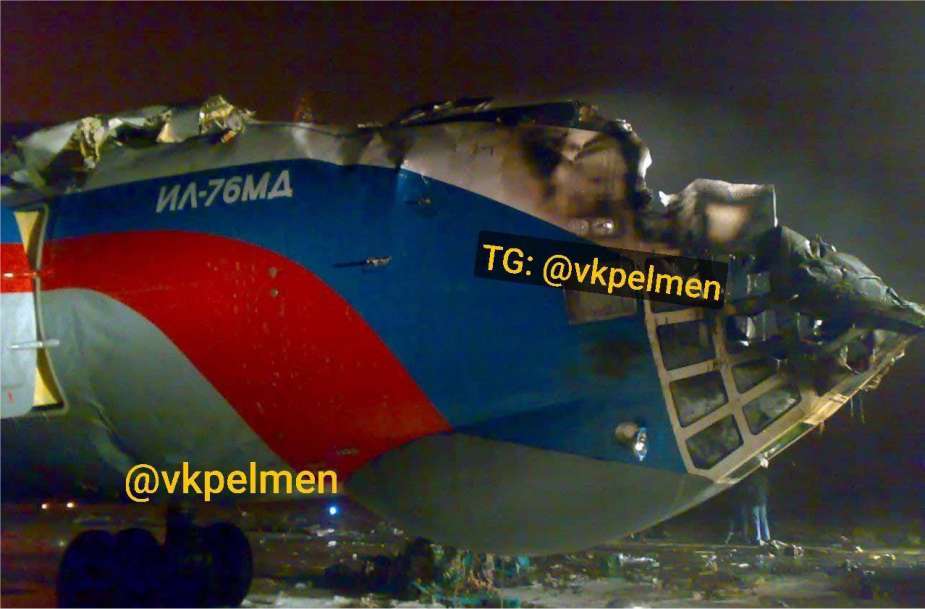 Ukrainian drones damage several Ilyushin Il 76MD transport aircraft 925 003