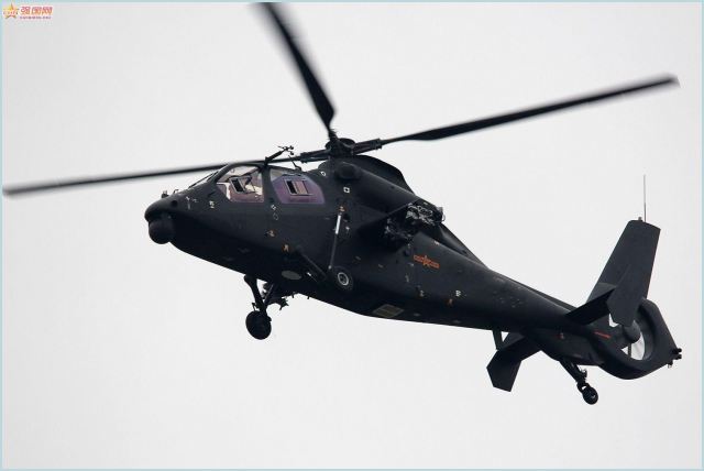 Several China's independently-developed WZ-10 and WZ-19 armed helicopters of an army aviation regiment under the Shenyang Military Area Command (MAC) of the Chinese People's Liberation Army (PLA) carried out air-to-ground missile firing tests in an airspace of south Liaoning province on November 12, 2012. Despite the extreme climate conditions, the helicopters achieved a hundred percent hit rate.