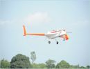 Indian designed and developed UAV (Unmanned Aerial Vehicle ) RUSTOM-1 completed its fifth successful flight on Friday morning. It flew at an altitude of 2,300 feet and at a speed of 100 knots during its 25-minute flight near Hosur. The fifth flight took place after a layoff of about five months. During this period, the lift-off and flying characteristics were improved.