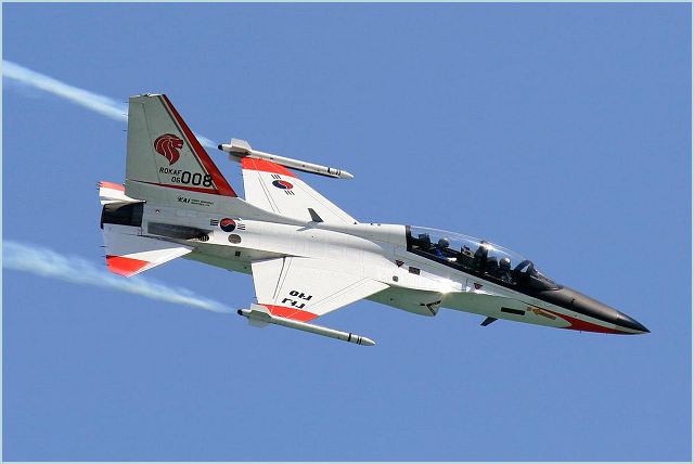 T-50 Golden Eagle (advanced trainer aircraft) Korea Aerospace Industries is being tested to be exhibited at FIDAE 21012. The variety of maneuvers performed by this modern aircraft designed by the recognized northamerican company Lockheed Martin will allow the public to enjoy its multi-purpose qualities.