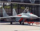 MiG-29B : is capable of carrying two external underwing fuel tanks and an increased (up to 3,000 kg) combat-load. The aircraft is equipped with an active jamming station.