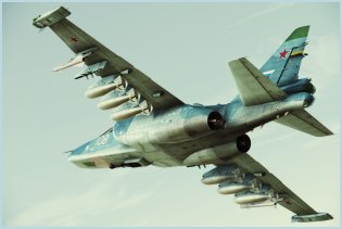 Su-25 close air support combat aircraft technical data sheet specifications intelligence description information identification pictures photos images video Russia Russian Air Force aviation air defence industry military technology