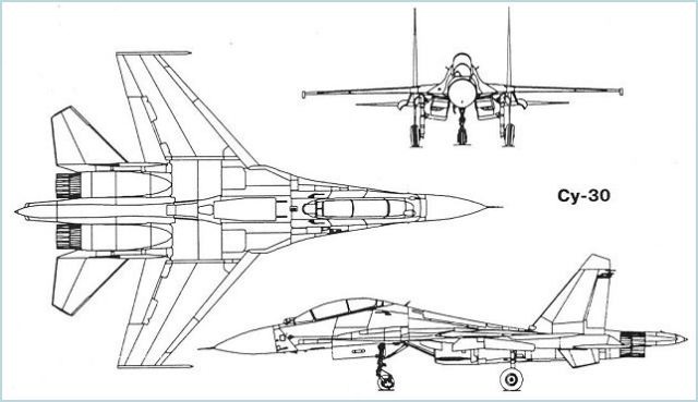 Su-30 Su-30M Sukhoi fighter aircraft technical data sheet specifications intelligence description information identification pictures photos images video Russia Russian Air Force aviation air defence industry 