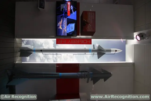 At Paris Air Show 2015, Rafael Unveils for the First Time I-Derby ER Active Radar Air-to-Air Missile 