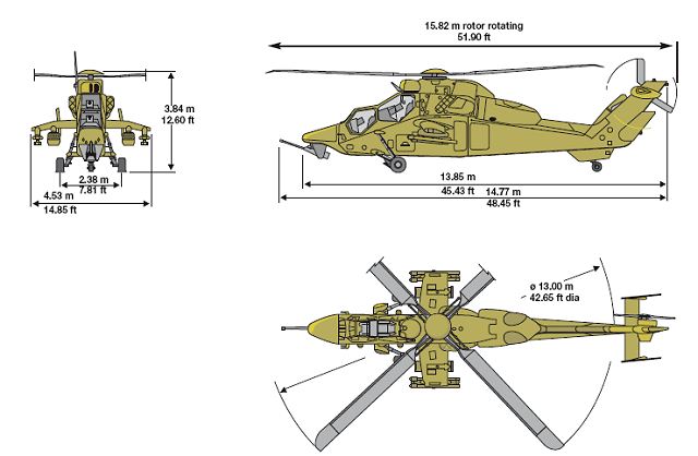 Tigre EC 665 Eurocopter multi-role attack helicopter data sheet specifications intelligence description information identification pictures photos images video France French Air Force aviation aerospace defence industry military technology