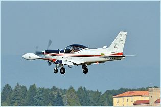 SF-260TP turboprop basic military trainer aircraft technical data sheet specifications intelligence description information identification pictures photos images video Alenia Aermacchi Italy Italian Air Force aviation aerospace defence industry technology