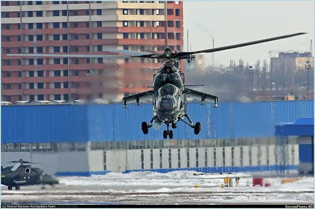 Two Russian-made Mi-35M combat helicopters have been delivered to Azerbaijani capital Baku over the weekend, local media reported on Monday, April 9, 2012. Two helicopters departed Friday, April 6, 2012, from Russia's Rostov-on-Don- based Rosvertol JSC and have been delivered to Baku by Volga-Dnepr AN 124 100 long range heavy transport aircraft.