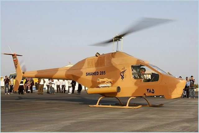 Shahed 285 AH-85A AH-85B AH-85C helicopter technical data sheet specifications intelligence description information identification pictures photos images attack reconnaissance maritime video Iran Iranian Air Force defence aviation industry military technology
