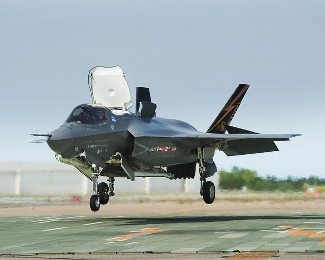 In an important program milestone enabling U.S. Marines Corps Initial Operational Capability (IOC) certification, the Lockheed Martin F-35B recently completed required wet runway and crosswind testing at Edwards Air Force Base, California.
