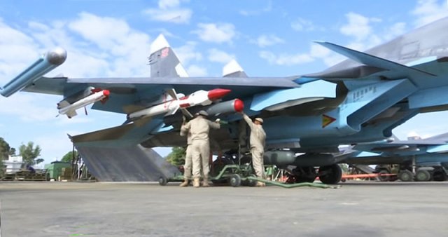 Russian Su 34s deployed in Syria now equipped with air to air missiles 640 001