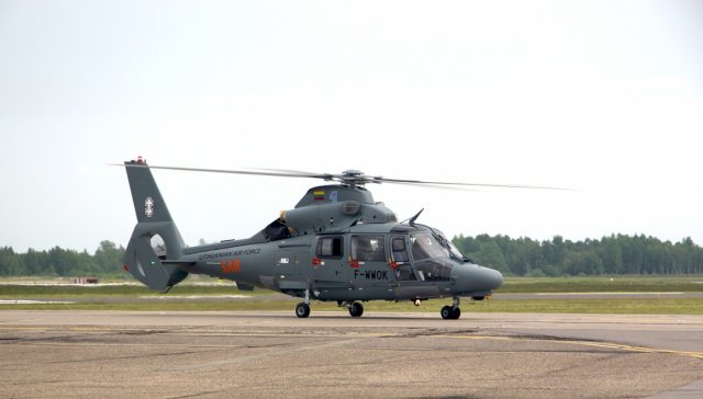 On June 2 the Airbus Helicopters AS365N3+ Dauphin, the new helicopter of the Lithuanian Air Force landed at Šiauliai Airbase. This is the first of the 3 search and rescue helicopters contracted for by the Lithuanian Armed Forces together with the Lithuanian Ministry of Environment from EU funds. Airbus Helicopters is planned to deliver and hand over the second and the third helicopters to the Lithuanian Armed Forces by the end of the year.