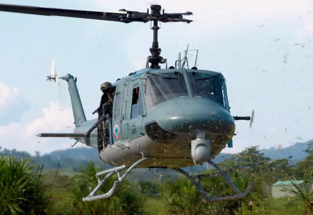 Colombian Air Force takes delivery of its 7th Huey II helicopter upgrade ki 640 001