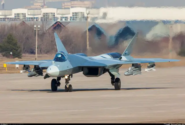 First pictures of Russia s T 50 PAK FA fighter fitted with air to surface weapons 640 001