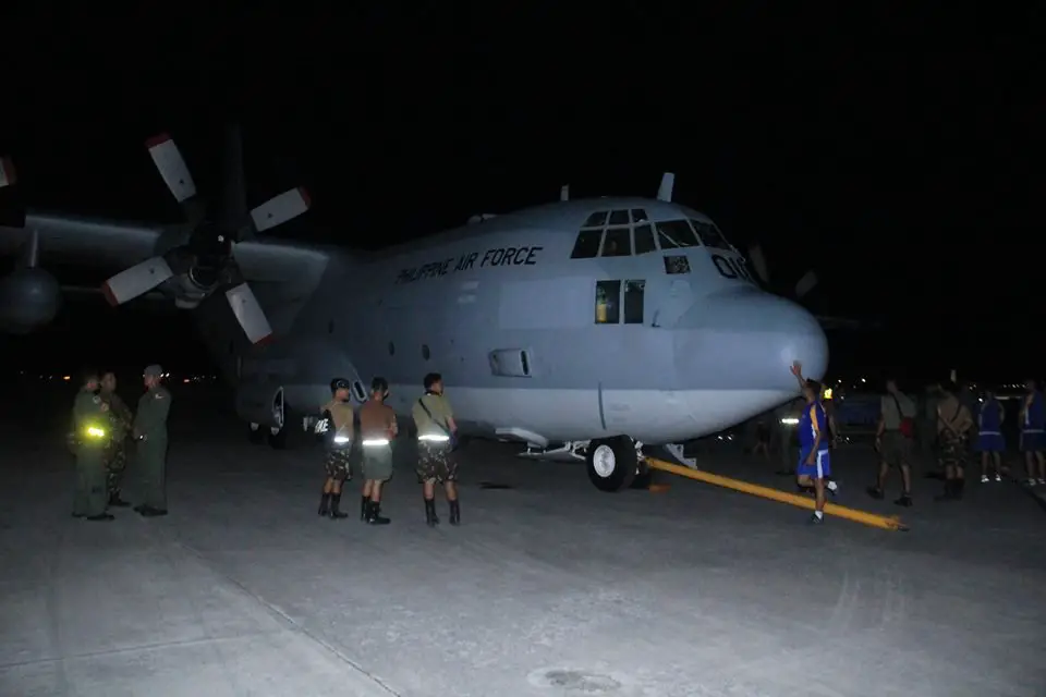 Philippine Air Force receives first of two refurbished C 130T military airlifters 640 001