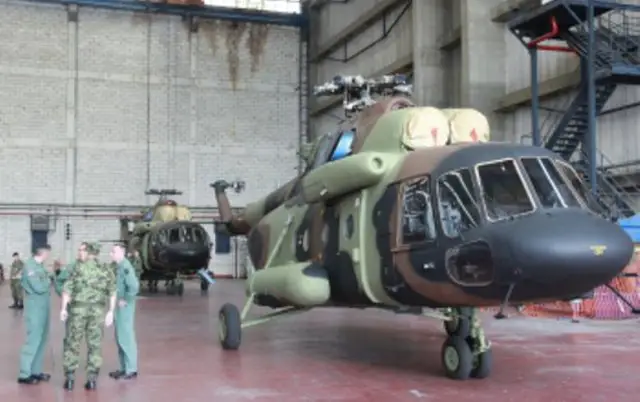 Serbia takes delivery of two Mi 17V 5 military transport helicopters 640 001