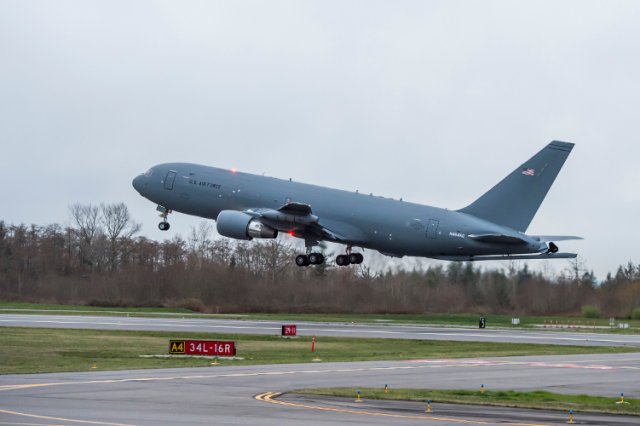 Boeing second KC 46A multirole tanker aircraft took to the skies 640 001