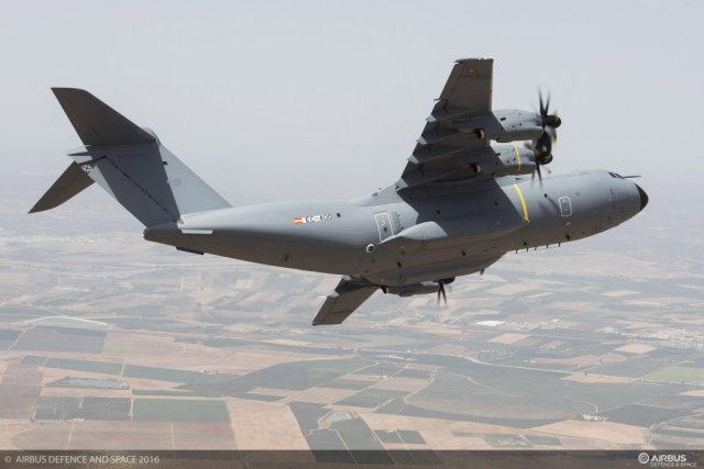 Spain receives its first A400M strategic military airlifter 640 001