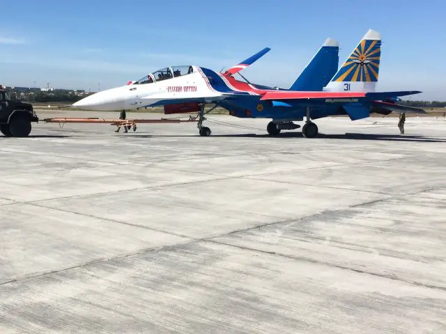 Russian Knight aerobatic team reportedly received  first Su 30SM fighter jet 640 001