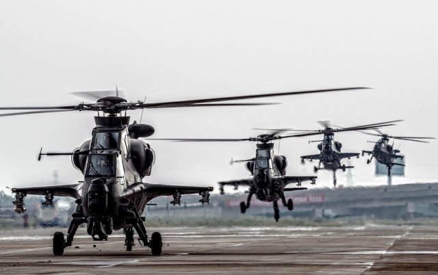 WZ 1  attack helicopter now deployed in all PLA aviation units 640 001