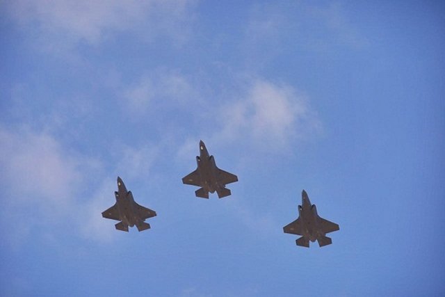 Israe Air Force takes delivery of three more F 35I Adir fighter jets 640 001