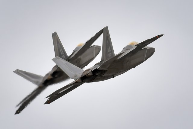 USAF F 22 fighter jets landin south Korea for Vigilant ce joint drills 640 001