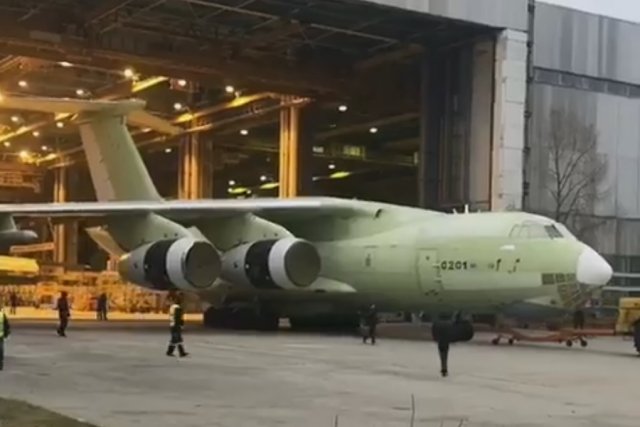 Aviastar SP rolls out first Il 78M 90A aerial refuelling aircraft 640 001