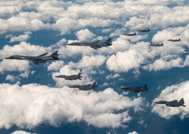 USAF ROKAF JASDF conduct new show of force along North Korean border 640 001
