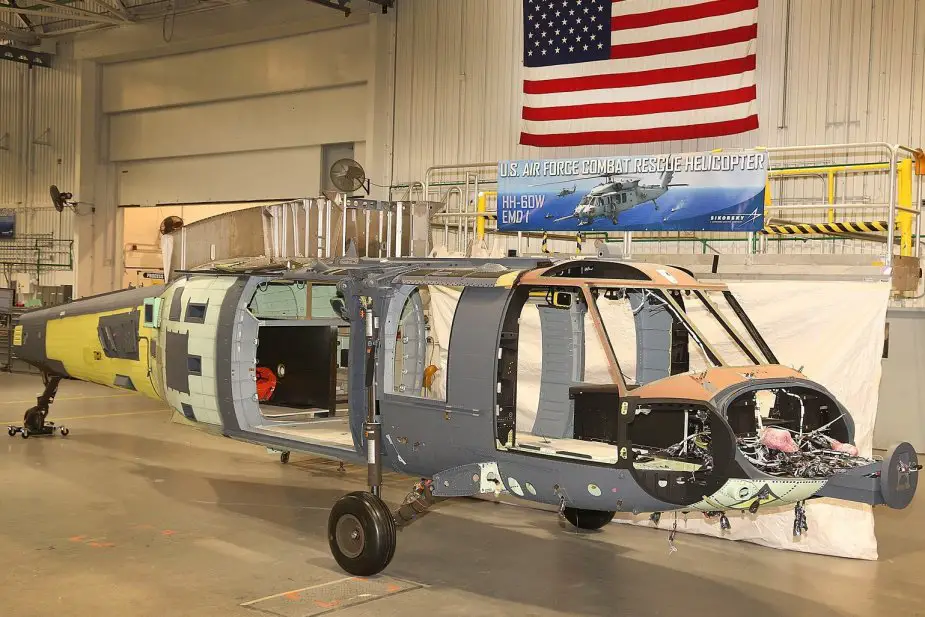 First USAF HH 60W CSR helicopter enters final assembly phase 001