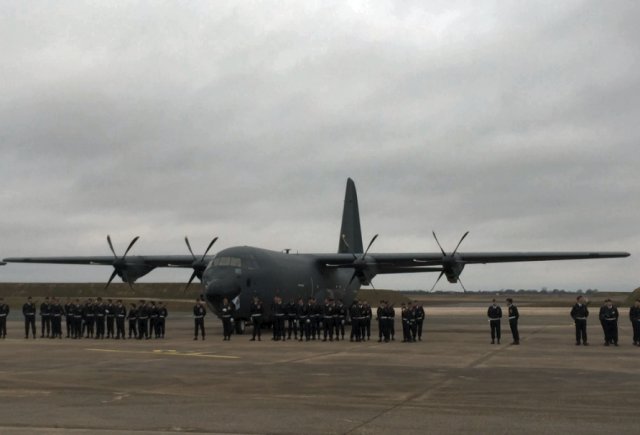 French Air Force welcomes first C 130J 30 airlifter 640 001