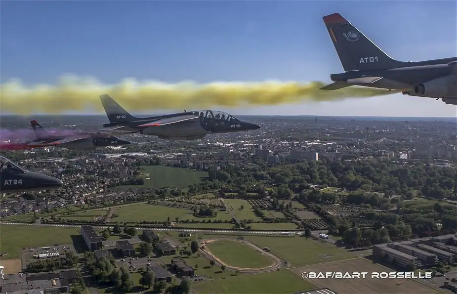 Rehearsal of the Belgian national day air parade of 21 July 2018