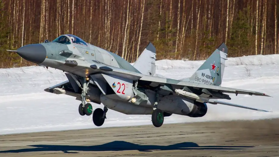 Russian MiG 29SMT train destroying cruise missiles drones