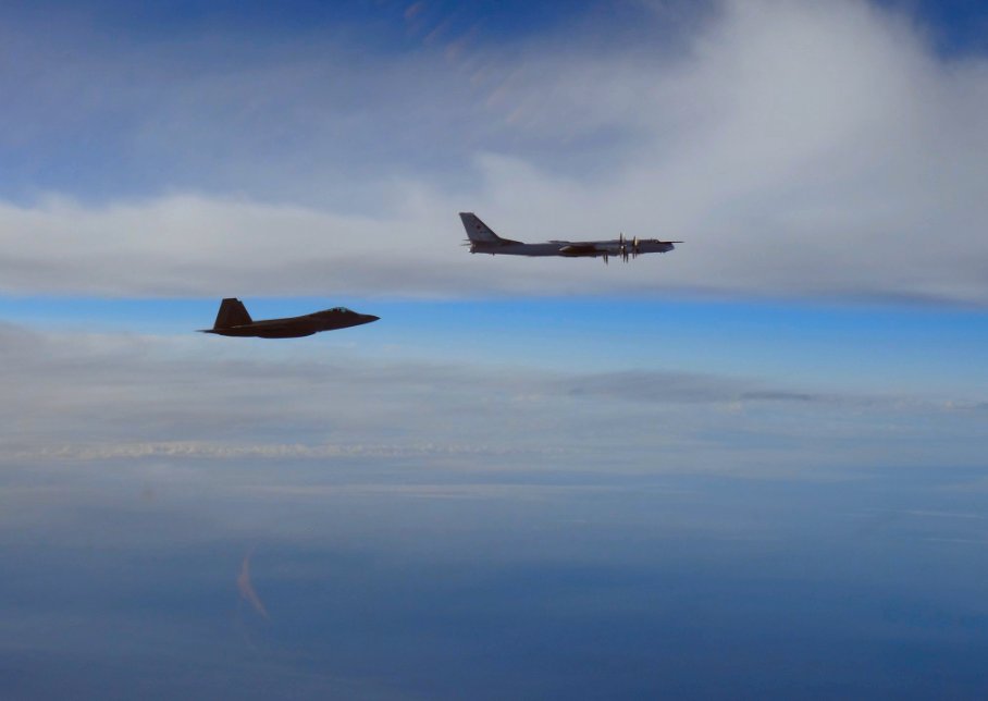 NORAD F 22s scrambled as Russian bombers approach Alaskan airspace 001