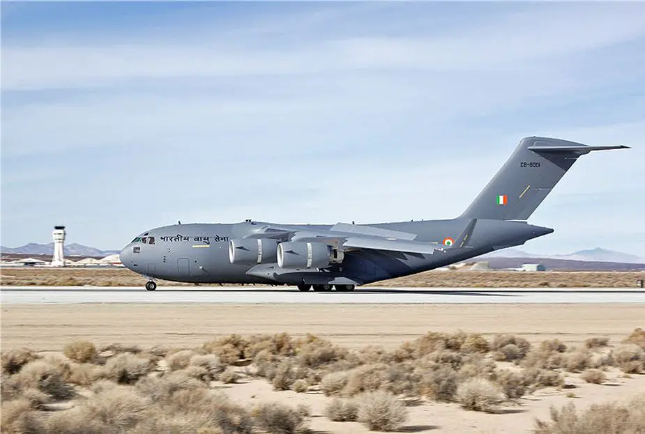 Boeing has delivered the 11th C17 Globemaster III transport aircraft to Indian Air Force 925 001