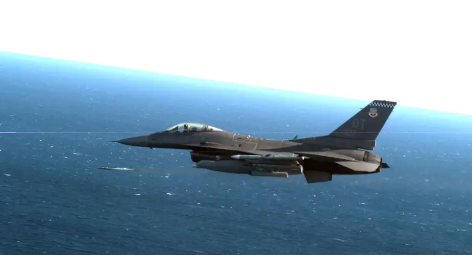 F 16 downs target drone with laser guided rocket in unprecedented test