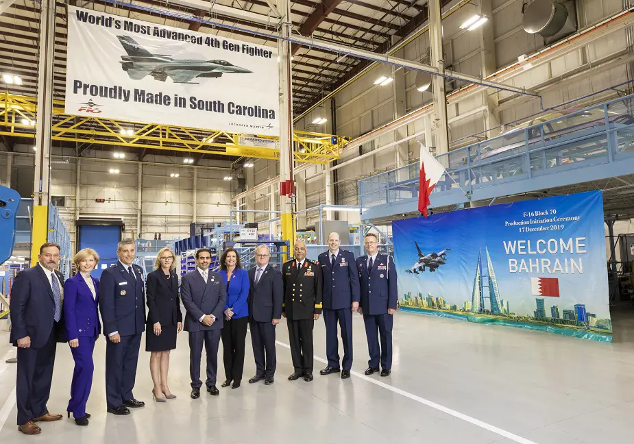 Lockheed Martin hosts Bahrain ambassador at F 16 production line