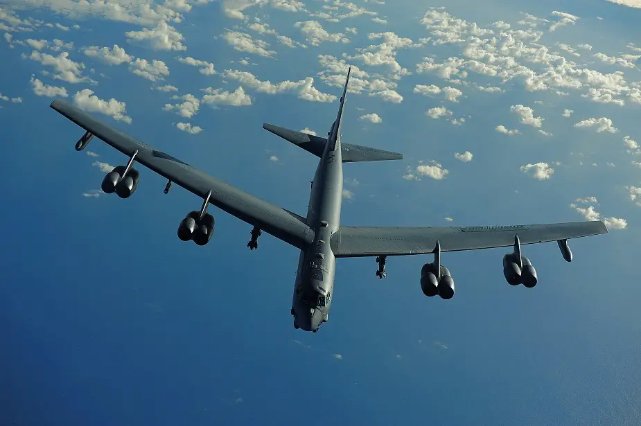 US B 52 bombers training in Europe