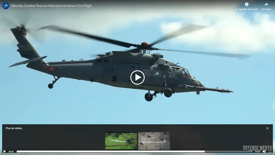 Sikorsky HH 60W combat rescue helicopter achieves first flight VIDEOPIC