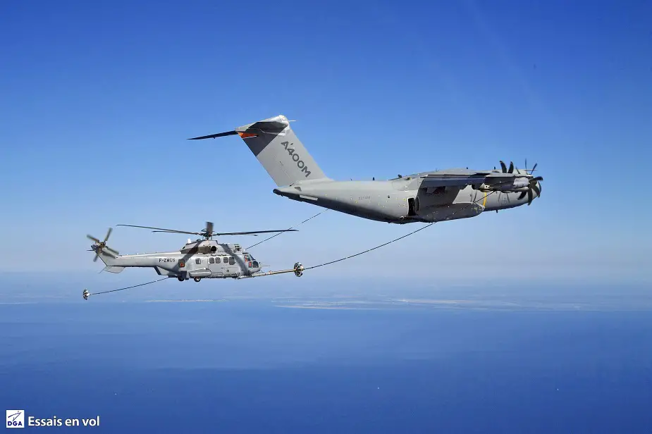 Airbus A400M performs first helicopter air to air dry contacts 01