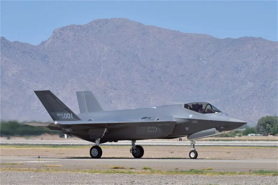 US will provide support and services for F 35 stealth fighter of South Korea 925
