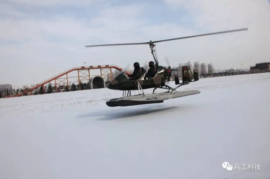 Winter trials of military gyroplanes in China 01