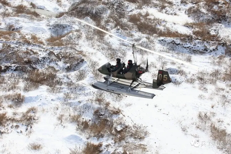 Winter trials of military gyroplanes in China 02