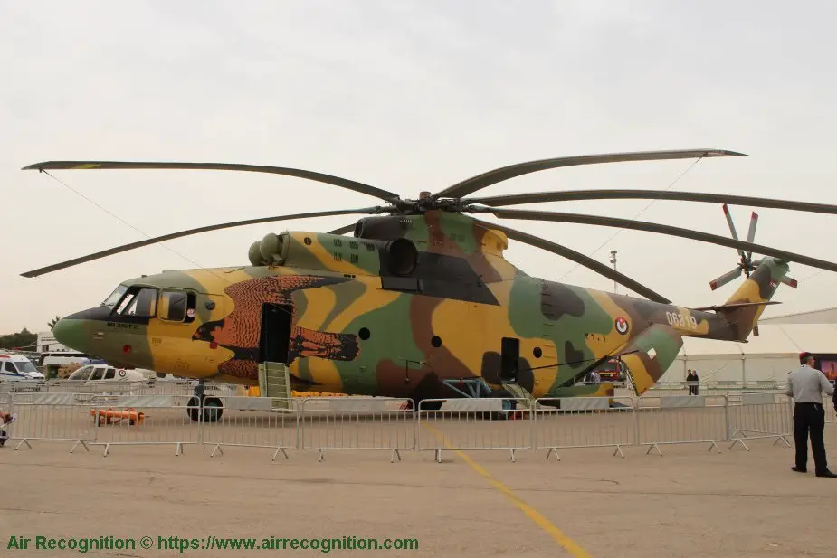 Jordan received two Mi 26T2 helicopters from Russia 02