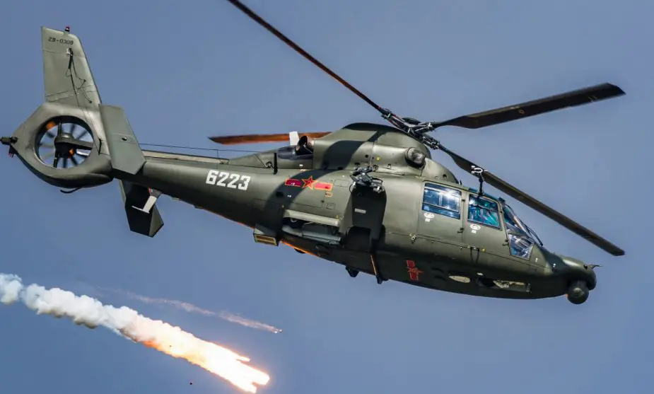 China test fires helicopter based air to ground missile 925 002