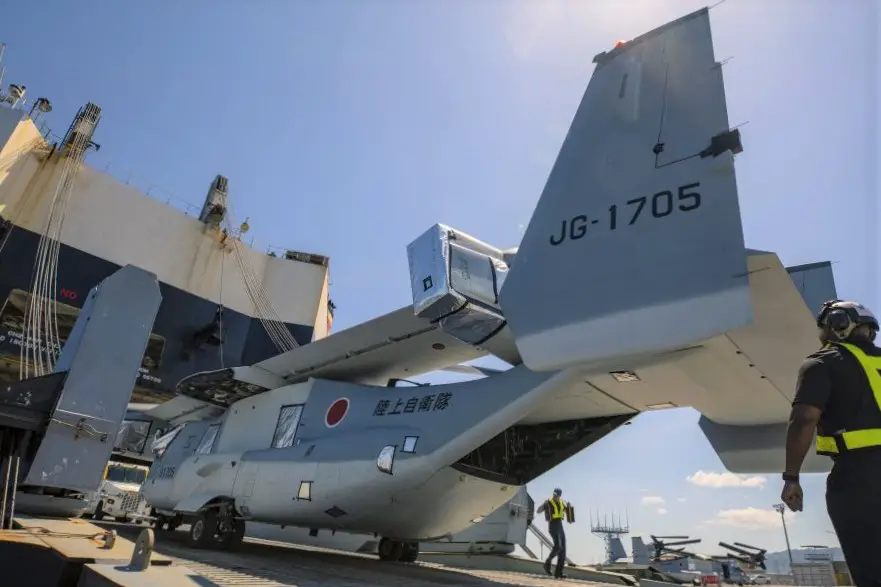 Japan Self Defense Force receives its first V 22 Osprey 2